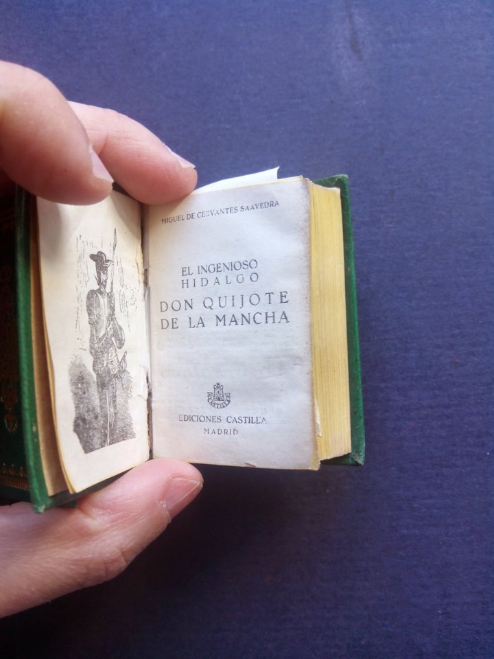 Libros: Don Quijote de la Mancha, Libro en Miniatura, Ediciones Castilla - Foto 5