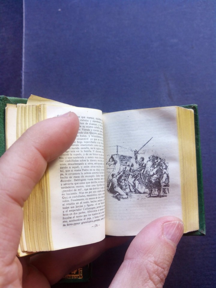 Libros: Don Quijote de la Mancha, Libro en Miniatura, Ediciones Castilla - Foto 6