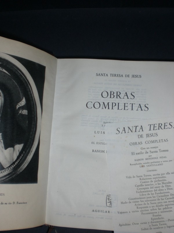 Libros: Eternas 005, Obras Completas, Santa Teresa, Aguilar - Foto 5