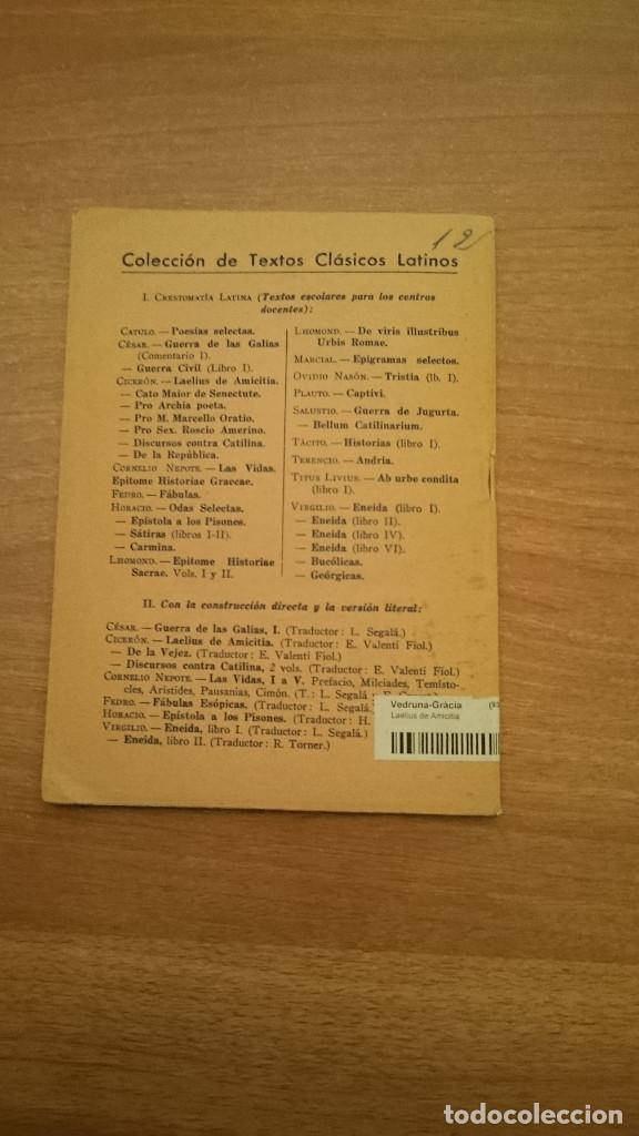 Libros: LAELIUS DE AMICITIA. TEXTO LATINO - CICERONIS, M. T - Foto 2