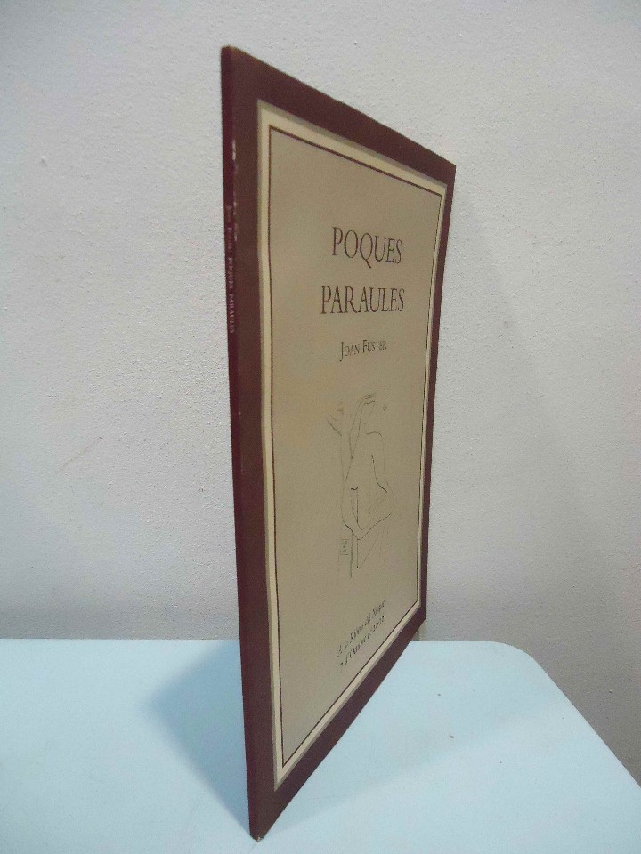 Libros: JOAN FUSTER - POQUES PARAULES. SUECA, 2006. - Foto 2