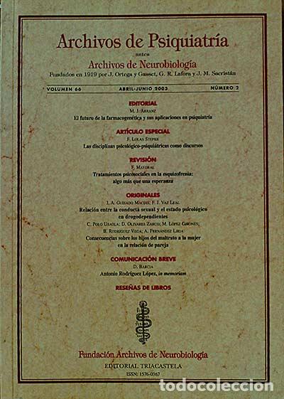 Libros: Archivos de Psiquiatr&iacute;a - Varios - Foto 1