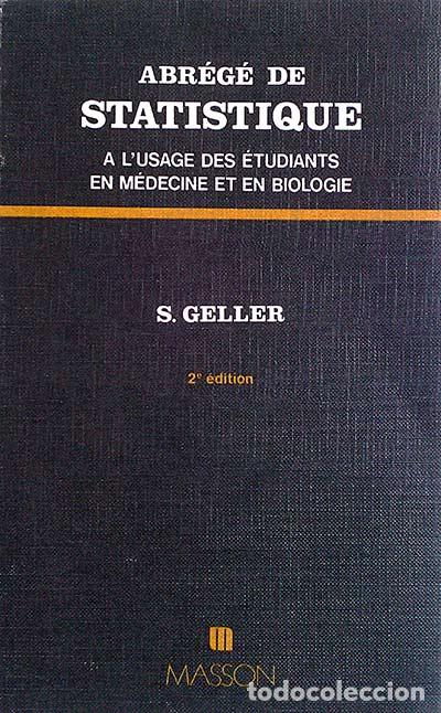 Libros: Abr&eacute;g&eacute; de statistique - G. Geller - Foto 1