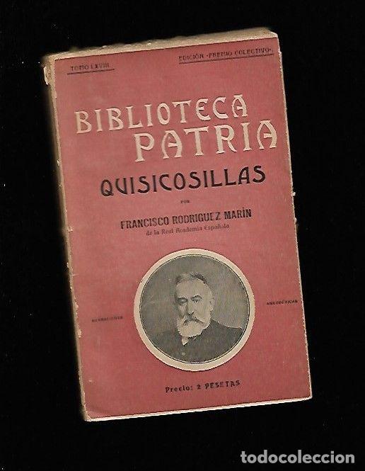 Libros: QUISICOSILLAS - RODRIGUEZ MARIN, FRANCISCO - Foto 3