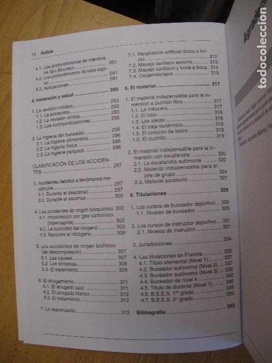 Libros: APRENDER A BUCEAR- JEAN-PIERRE MALAMAS.- HISPANO EUROPEA. S.A. 1999 - Foto 10