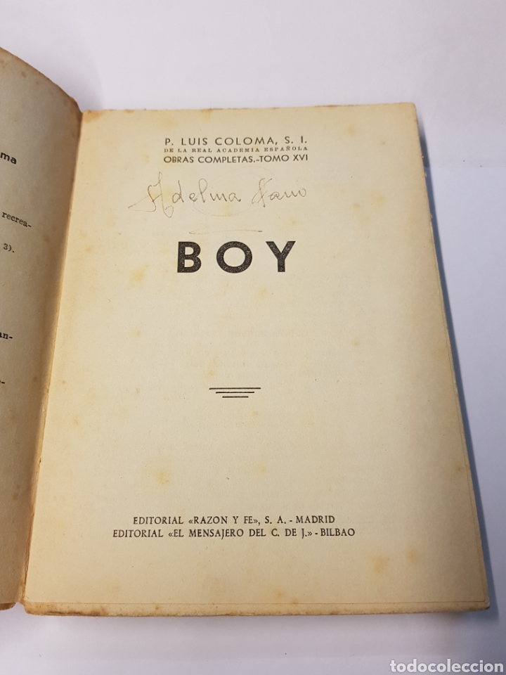 Libros: Boy Obras completas XVI - P. Luis Coloma - 1949 - Foto 3