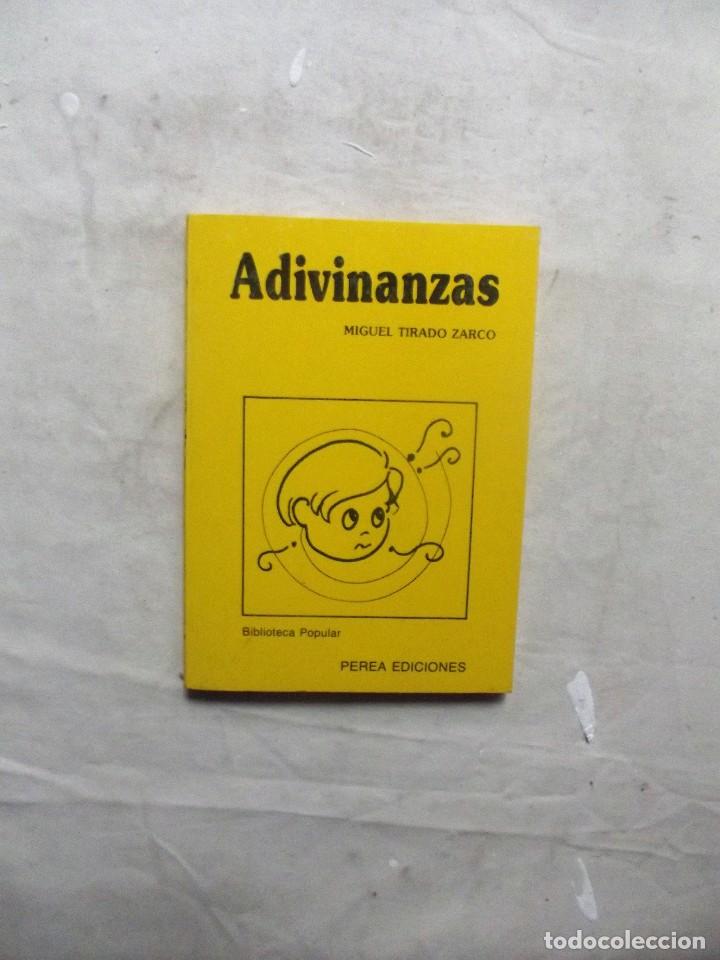 Libros: ADIVINANZAS  DE MIGUEL TIRADO ZARCO - Foto 1