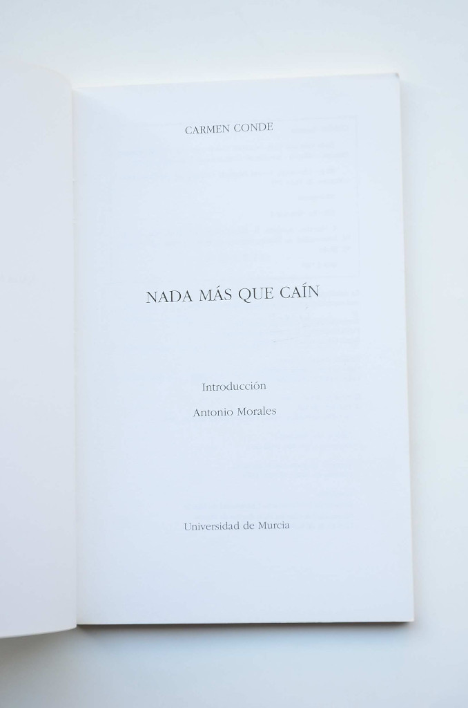 Libros: Nada m&aacute;s que Ca&iacute;n - CONDE, Carmen - Foto 2