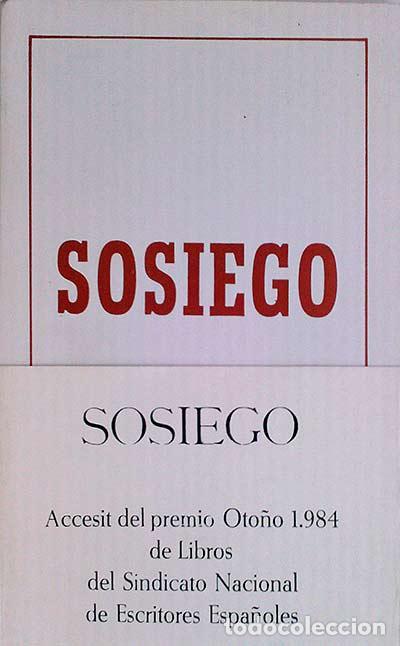Libros: Sosiego - Garc&iacute;a Tello, Aureliano - Foto 1