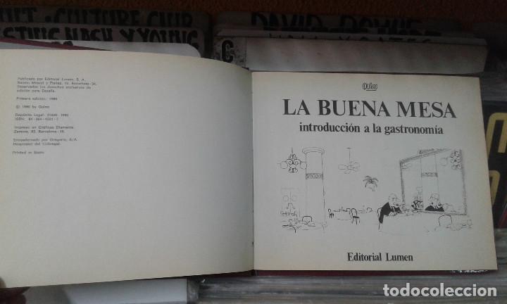 Libros: la buena mesa ,quino,ed lumen,1 ed 1980 - Foto 2