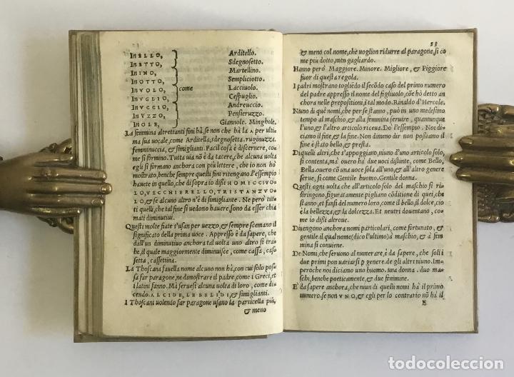 Libros: FONDAMENTI DEL PARLAR THOSCANO. CORSO, Rinaldo. VENECIA, 1550. - Foto 3