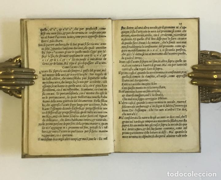 Libros: FONDAMENTI DEL PARLAR THOSCANO. CORSO, Rinaldo. VENECIA, 1550. - Foto 4