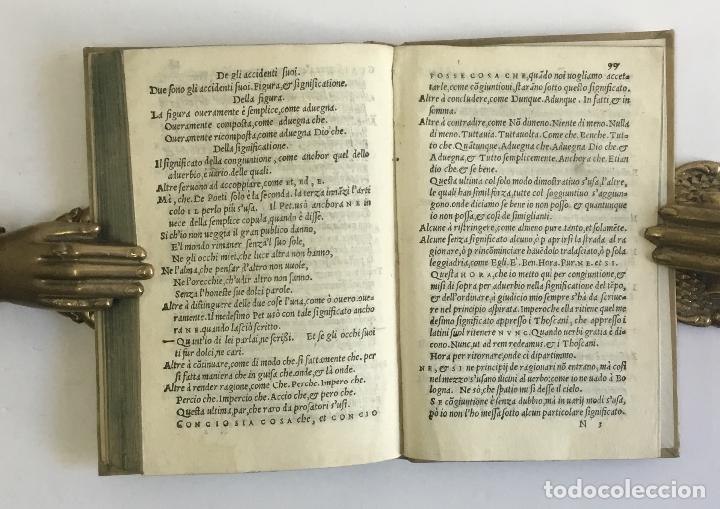 Libros: FONDAMENTI DEL PARLAR THOSCANO. CORSO, Rinaldo. VENECIA, 1550. - Foto 5