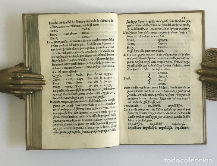 Libros: FONDAMENTI DEL PARLAR THOSCANO. CORSO, Rinaldo. VENECIA, 1550. - Foto 6
