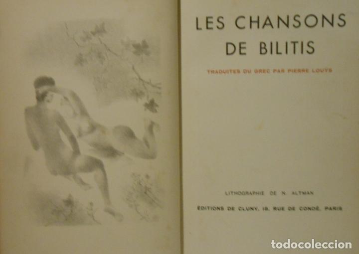Libros: ANONIMO.- - Les Chansons de Bilitis. - Foto 1