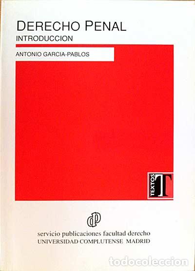 Libros: Derecho Penal . Introoducci&oacute;n - Antonio Garc&iacute;a-Pablos - Foto 1