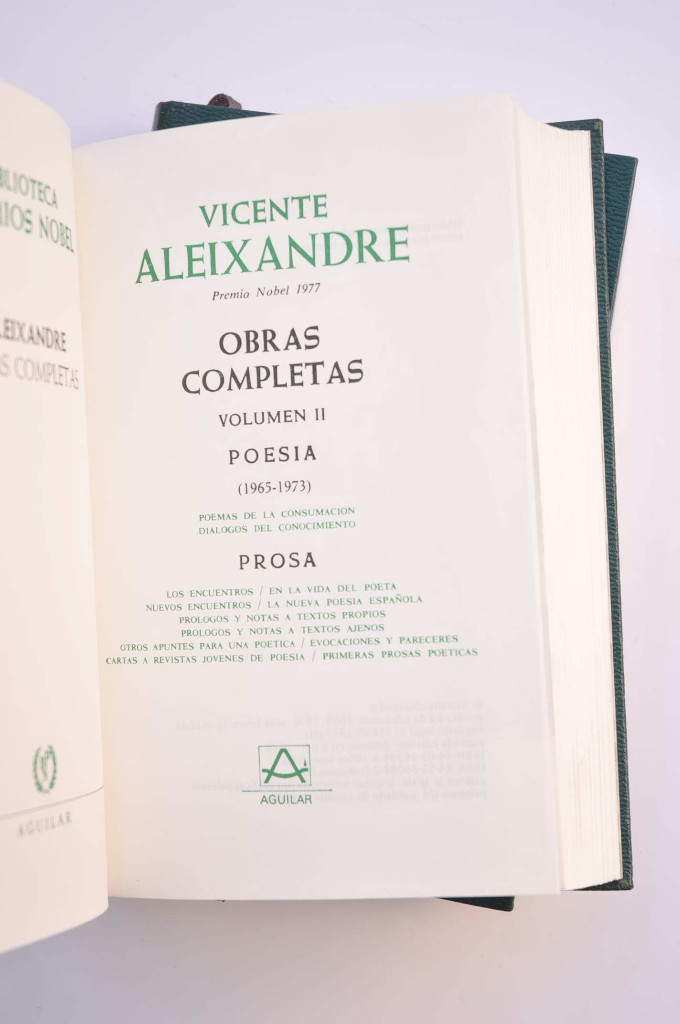 Libros: Vicente Aleixandre. Obras completas - ALEIXANDRE, Vicente - Foto 6