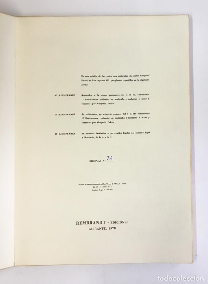 Libros: CERVANTES. - PRIETO, Gregorio. EDICI&Oacute;N DE 95 EJEMPLARES. - Foto 2