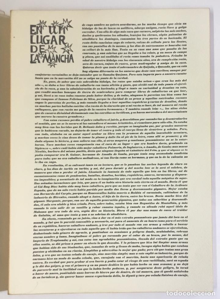 Libros: CERVANTES. - PRIETO, Gregorio. EDICI&Oacute;N DE 95 EJEMPLARES. - Foto 4