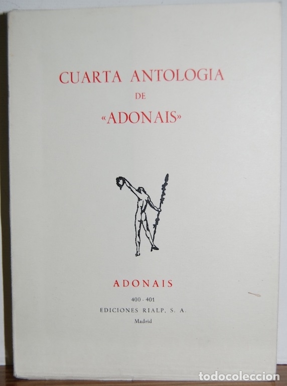 Libros: CUARTA ANTOLOGIA DE &rdquo;ADONAIS&rdquo; - Foto 1