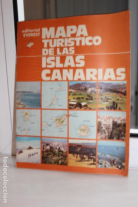 Libros: MAPA TURISTICO DE LAS ISLAS CANARIAS. EDITORIAL EVEREST 1978 - Foto 1