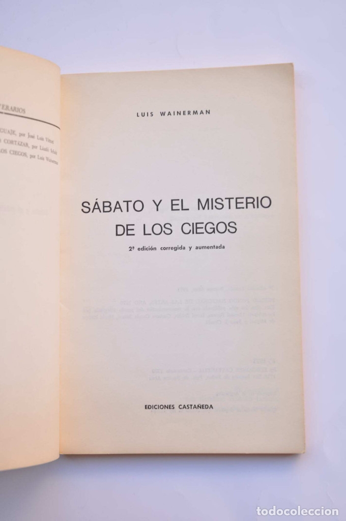 Libros: S&aacute;bato y el misterio de los ciegos - WAINERMAN, Luis - Foto 2