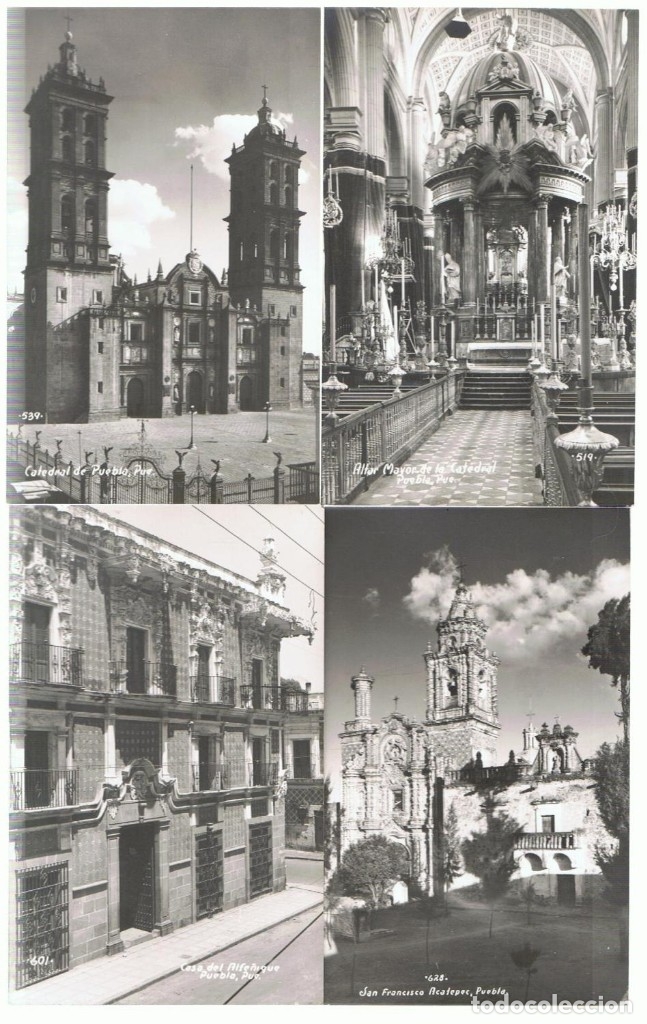 Libros: CONJUNTO DE 20 POSTALES DE PUEBLA, CHOLULA, ACATEPEC (M&eacute;xico). - Tarjetas Postales. - Foto 6