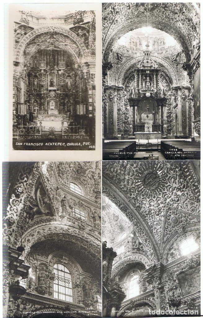 Libros: CONJUNTO DE 20 POSTALES DE PUEBLA, CHOLULA, ACATEPEC (M&eacute;xico). - Tarjetas Postales. - Foto 7