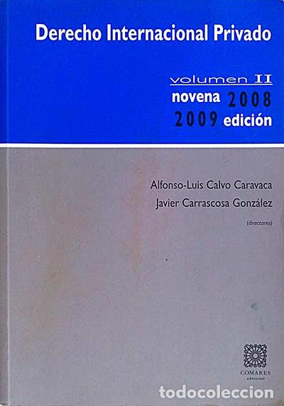 Libros: Derecho internacional privado. Volumen II - VVAA - Foto 1