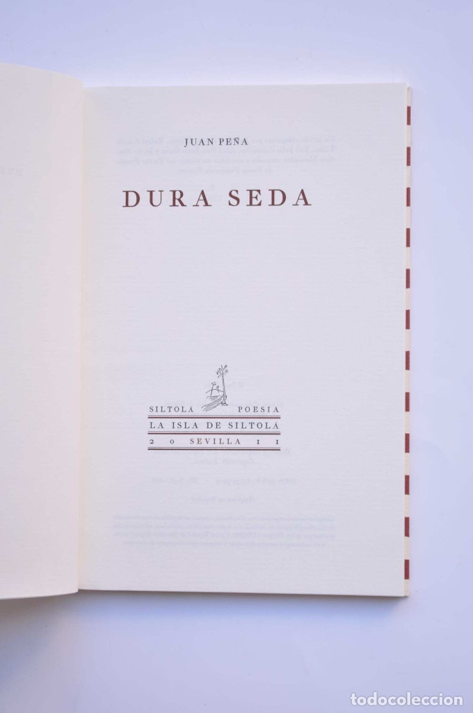 Libros: Dura Seda - PE&Ntilde;A, Juan - Foto 2