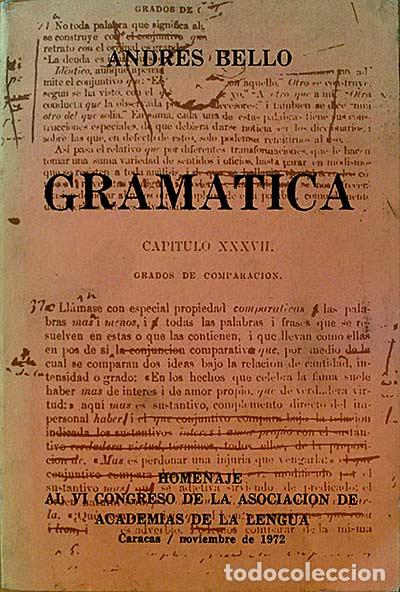 Libros: Gram&aacute;tica. - Andr&eacute;s Bello. - Foto 1
