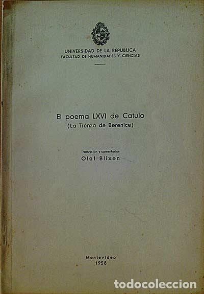 Libros: El poema LXVI de Catulo (La trenza de Berenice) - Catulo - Foto 1