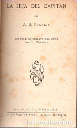 Libros: La hija del capit&aacute;n - Puchkin, A. S. - Foto 1