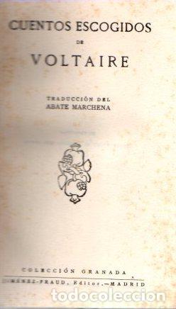 Libros: Cuentos escogidos - Voltaire - Foto 1