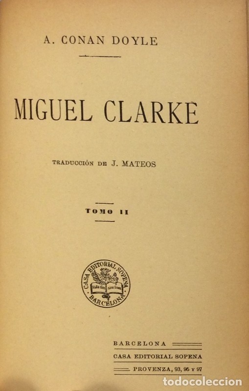 Libros: Miguel Clarke - Arthur Conan Doyle - Foto 8