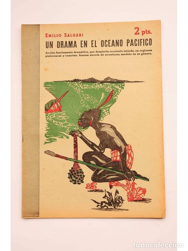Libros: Un drama en el Oc&eacute;ano Pac&iacute;fico - SALGARI, Emilio - Foto 1