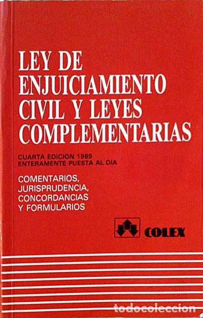 Libros: Ley de enjuiciamiento civil y leyes complementarias - Varios - Foto 1