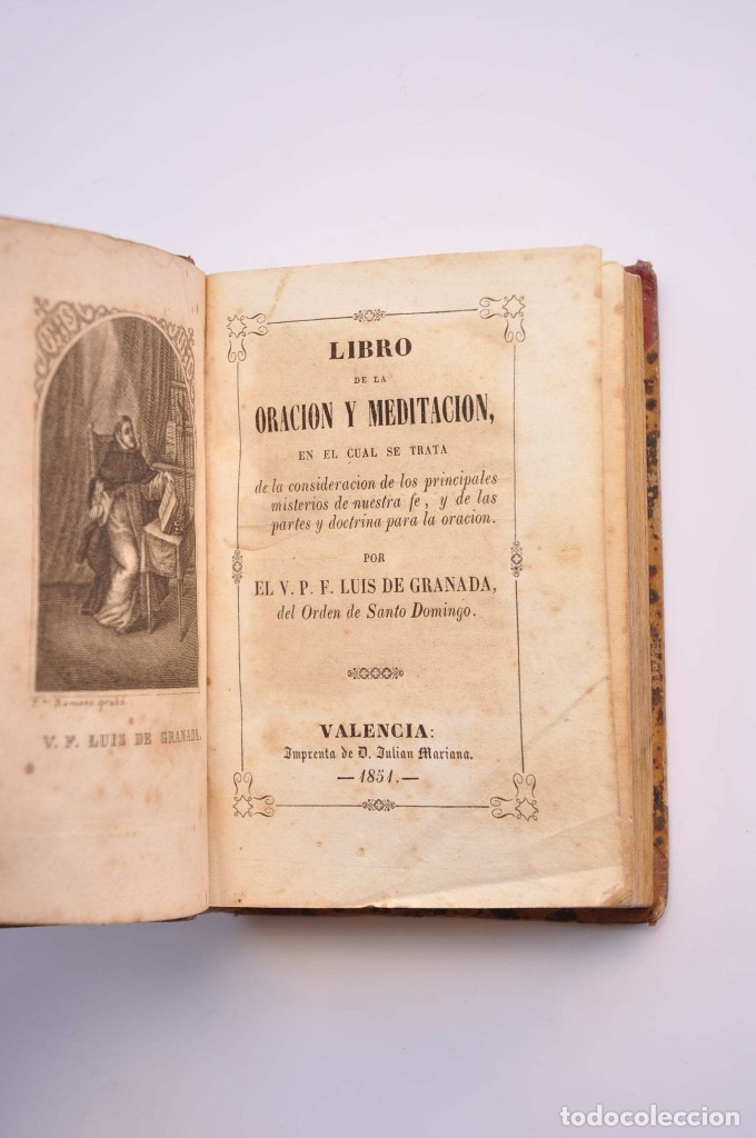 Libros: Libro de la oraci&oacute;n y meditaci&oacute;n - LUIS DE GRANADA, Fray - Foto 3