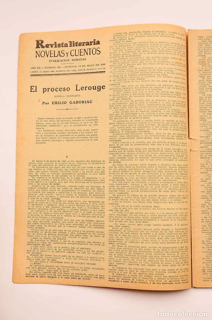 Libros: El proceso Lerouge - GABORIAU, Emilio - Foto 2