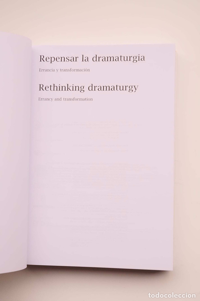 Libros: Repensar la dramaturgia - AUTORES VARIOS - Foto 2