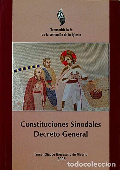 Libros: Constituciones Sinodales. Decreto General - Tercer S&iacute;nodo Diocesano de Madrid - Foto 1
