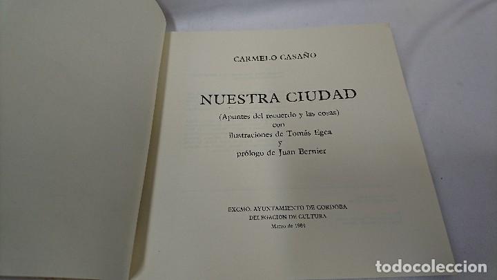 Libros: NUESTRA CIUDAD, CARMELO CASA&Ntilde;O SALIDO - Foto 3