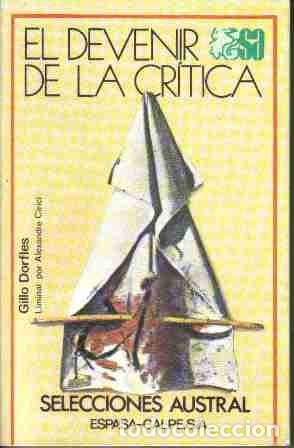 Libros: El devenir de la cr&iacute;tica,Gillo Dorfles - Foto 1