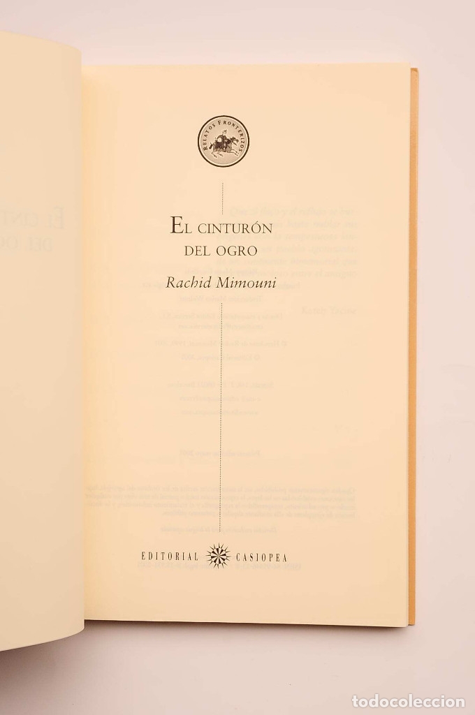 Libros: El cintur&oacute;n del ogro - MIMOUNI, Rachid - Foto 2