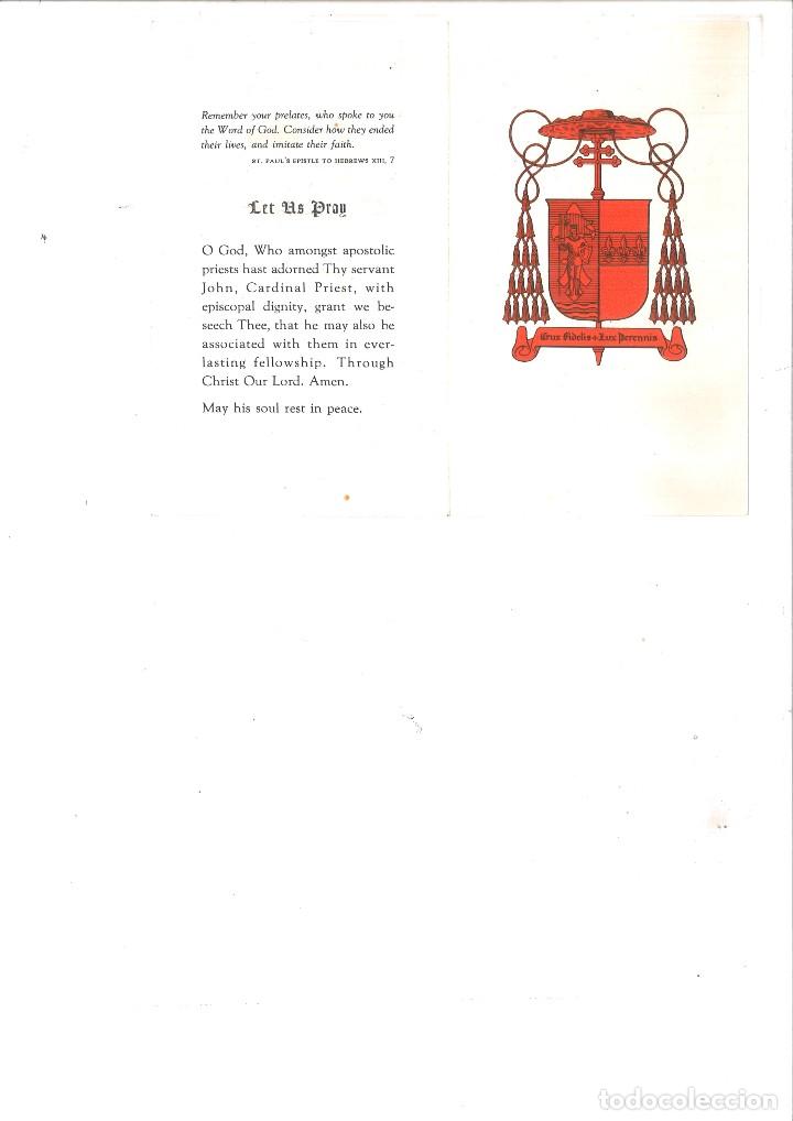 Libros: IN MEMORIAM. JOHN CARDINAL GLENNON - Foto 2