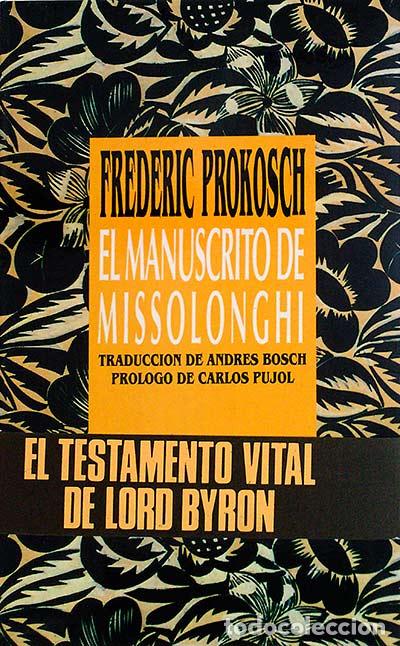 Libros: El manuscrito de missolonghi - Frederic Prokosch - Foto 1