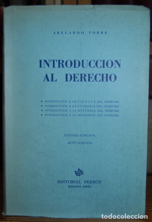 Libros: INTRODUCCION AL DERECHO. Introducci&oacute;n a la Ciencia del Derecho, a la Filosof&iacute;a del Derecho, a l... -