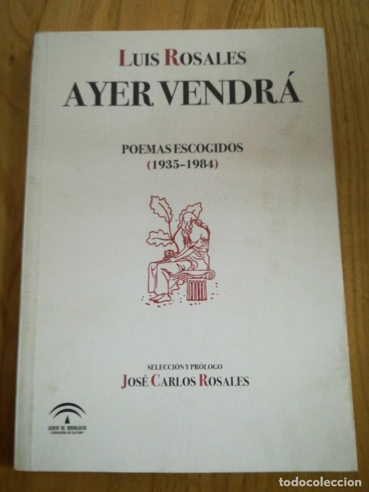 Libros: Libro. Ayer vendr&aacute;. Lu&iacute;s rosales - Foto 1