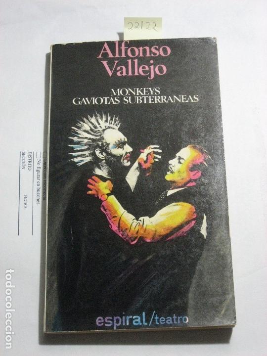 Libros: MONKEYS GAVIOTAS SUBTERR&Aacute;NEAS - Alfonso Vallejo - Foto 1