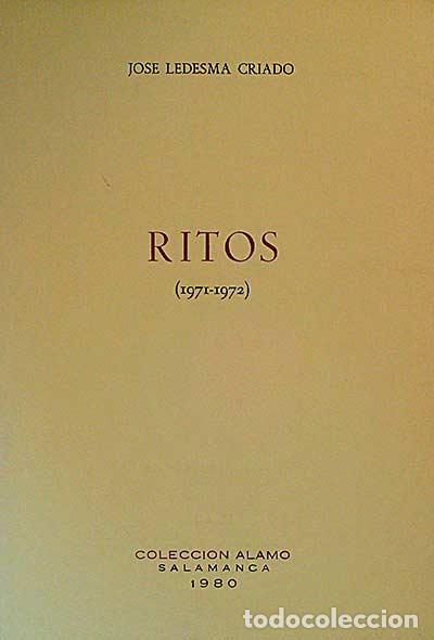 Libros: Ritos (1971-1972) - Jos&eacute; Ledesma Criado - Foto 1